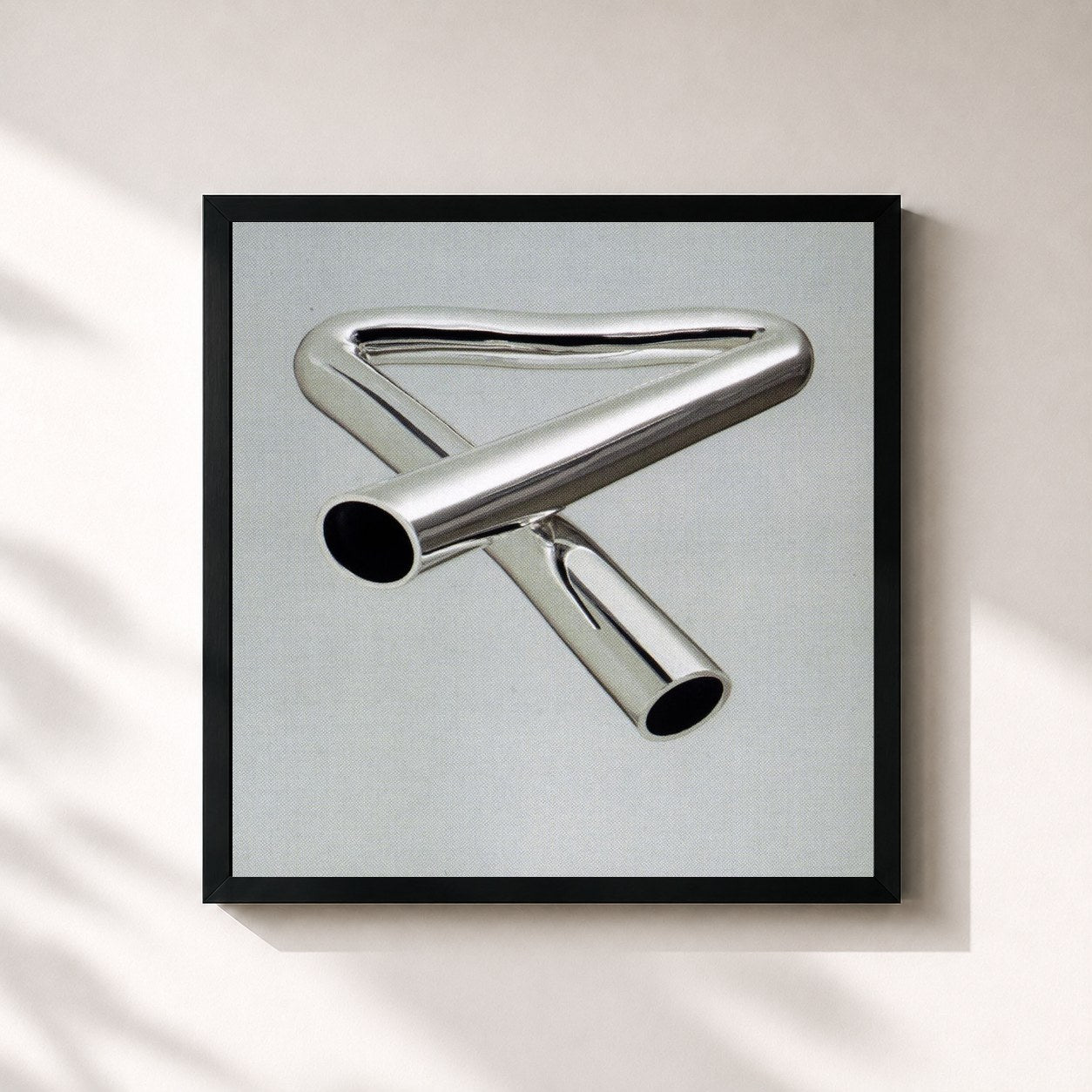 #noir Tableau carré de l'album Tubular Bells III de Mike Oldfield, cadre noir 32x32 cm