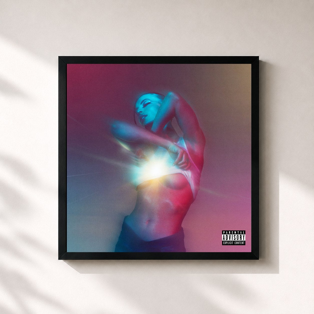 #noir Tableau carré de l'album Girl Of My Dreams (Deluxe) de FLETCHER, cadre noir 32x32 cm