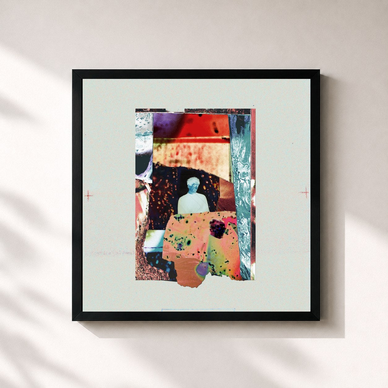 #noir Tableau carré de l'album Juno (Remixes) de Parra For Cuva, cadre noir 32x32 cm