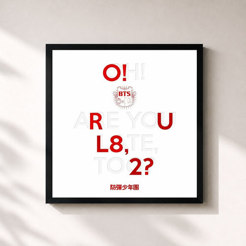 BTS · O!RUL8,2? — Affiche encadrée