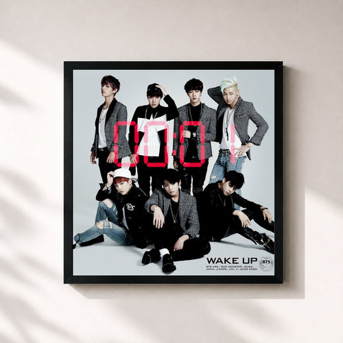 BTS · WAKE UP — Affiche encadrée