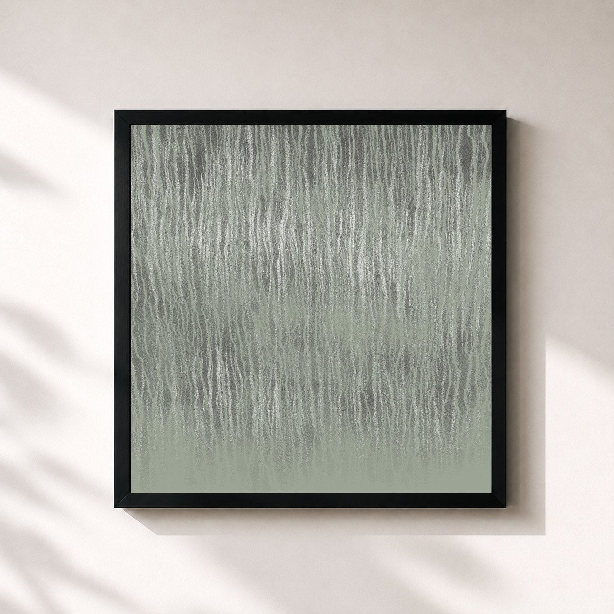 #noir Tableau carré de l'album the world is finally quiet de Ólafur Arnalds, cadre noir 32x32 cm