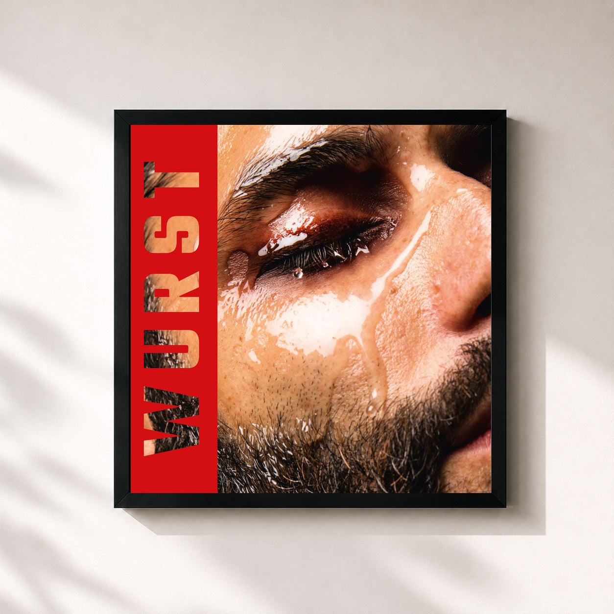 #noir Tableau carré de l'album Truth Over Magnitude de Conchita Wurst, cadre noir 32x32 cm