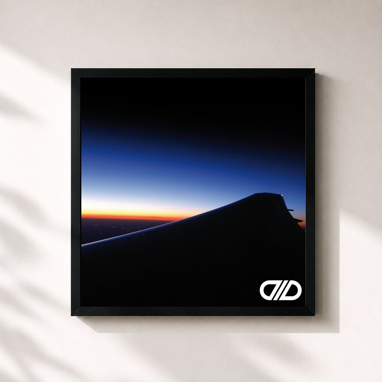 #noir Tableau carré de l'album Por Encima de DLD, cadre noir 32x32 cm