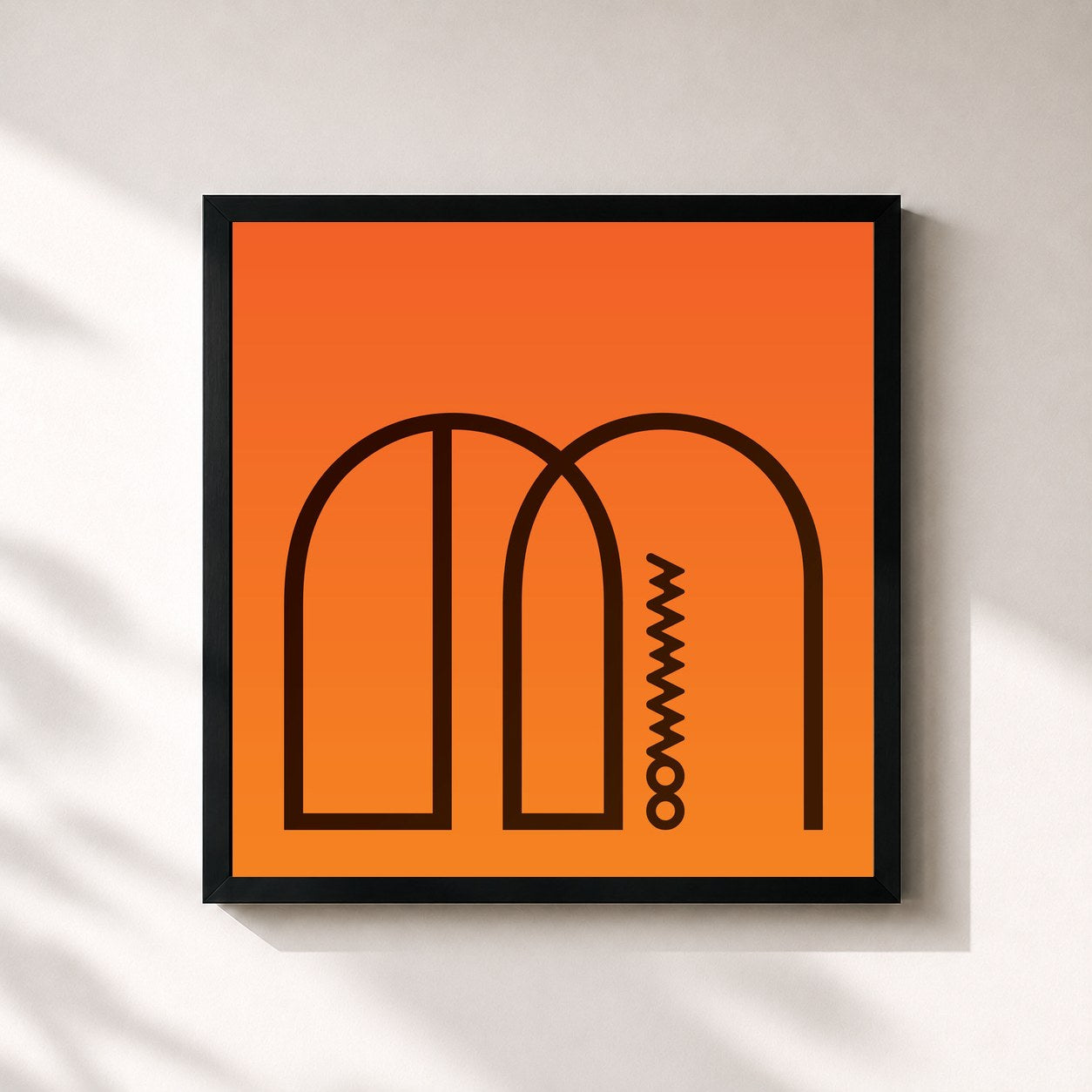 #noir Tableau carré de l'album Melting de MAMAMOO, cadre noir 32x32 cm