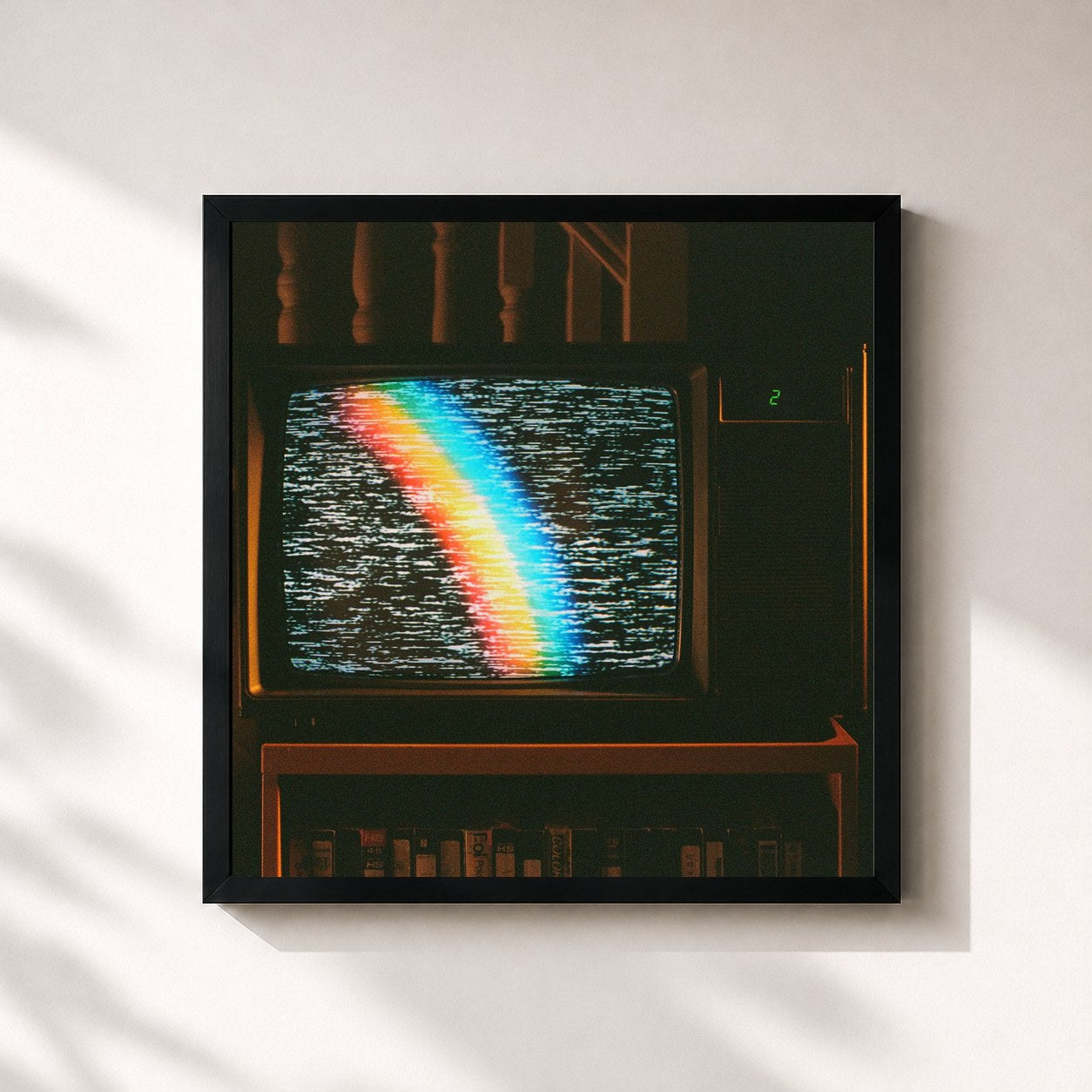 #noir Tableau carré de l'album Return to the Return (of the Spectrum of Intergalactic Happiness) de Zeds dead, cadre noir 32x32 cm