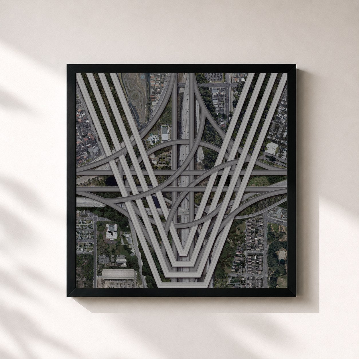 #noir Tableau carré de l'album Kick Back - The 3rd Mini Album de WayV, cadre noir 32x32 cm