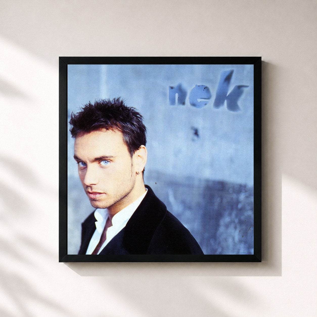 #noir Tableau carré de l'album Nek (spanish version) de Nek, cadre noir 32x32 cm