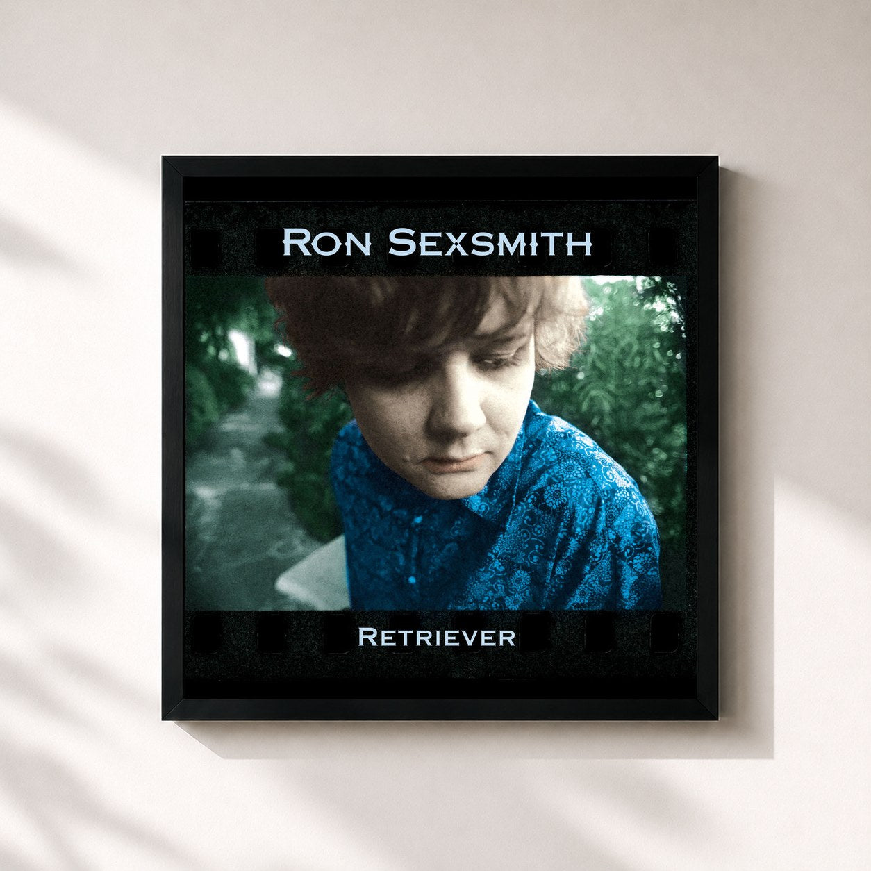 #noir Tableau carré de l'album Retriever de Ron Sexsmith, cadre noir 32x32 cm