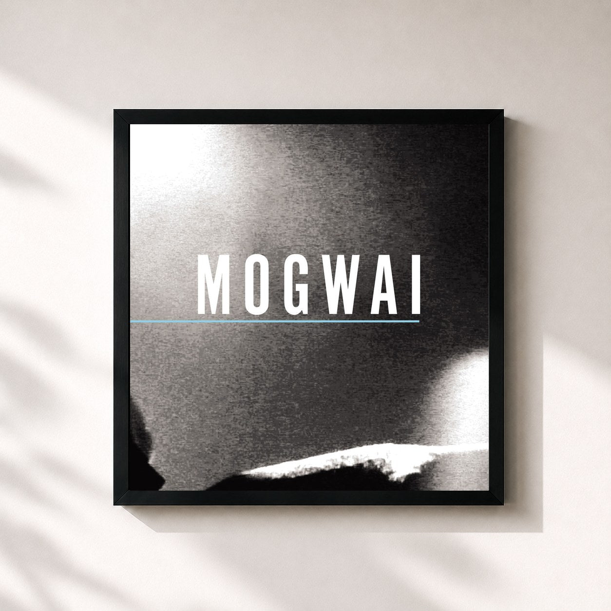 #noir Tableau carré de l'album Special Moves de Mogwai, cadre noir 32x32 cm