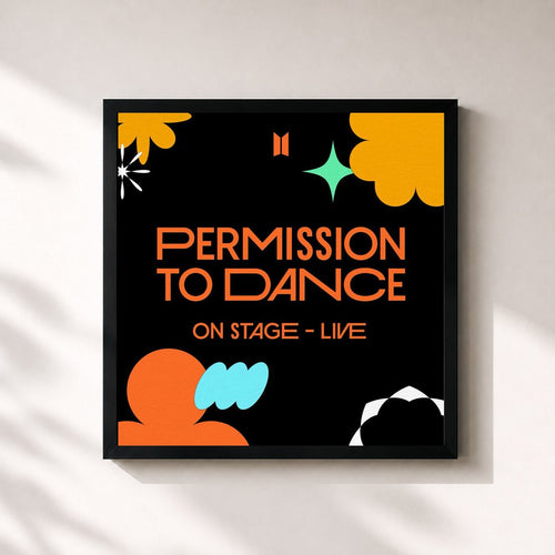 BTS · PERMISSION TO DANCE ON STAGE - LIVE — Affiche encadrée