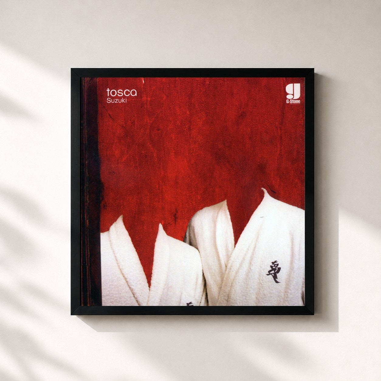 #noir Tableau carré de l'album Suzuki de Tosca, cadre noir 32x32 cm