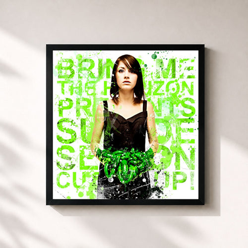 Bring Me the Horizon · Suicide Season Cut Up! — Gerahmter Kunstdruck