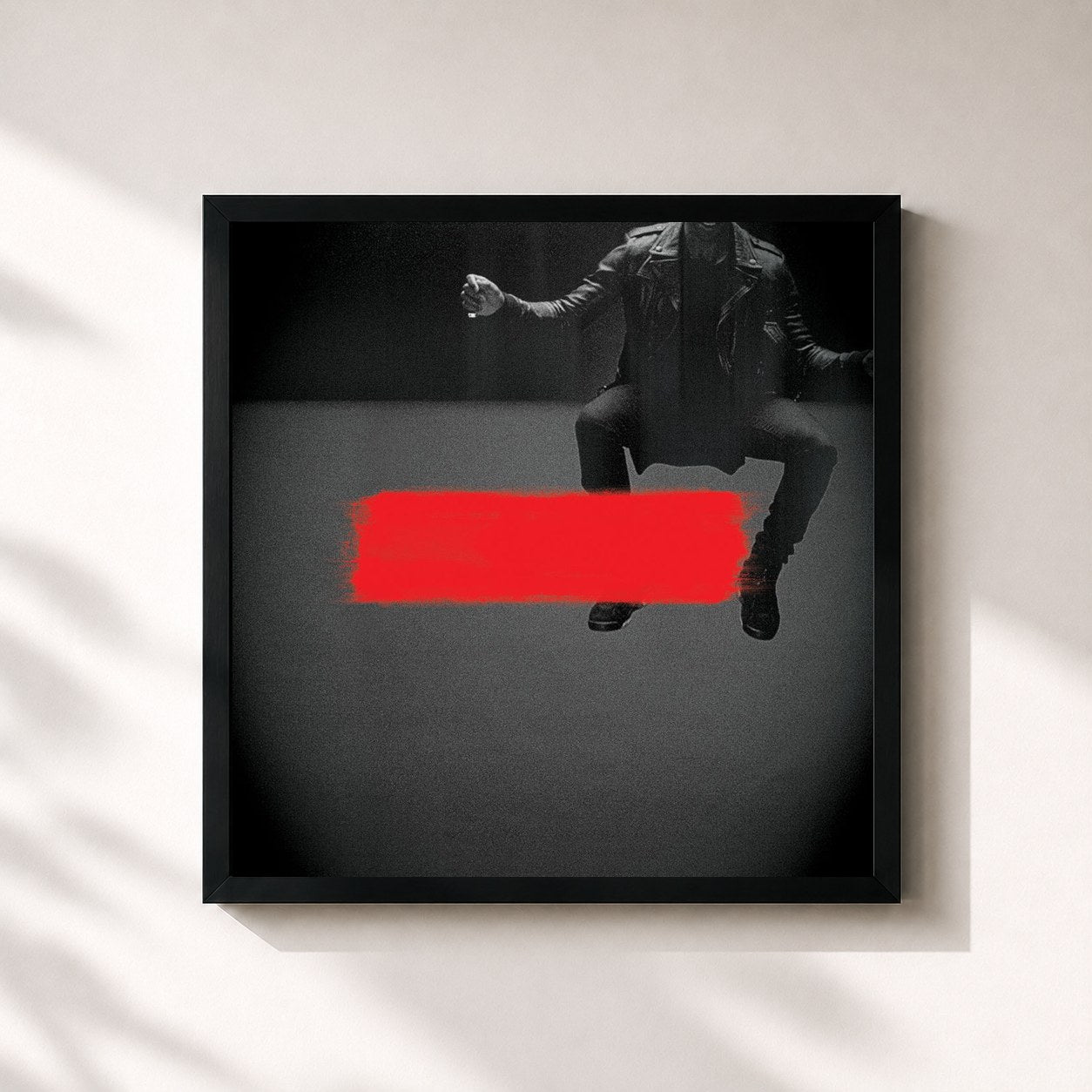 #noir Tableau carré de l'album Trampoline (feat. 2 Chainz) de Tinie Tempah, cadre noir 32x32 cm