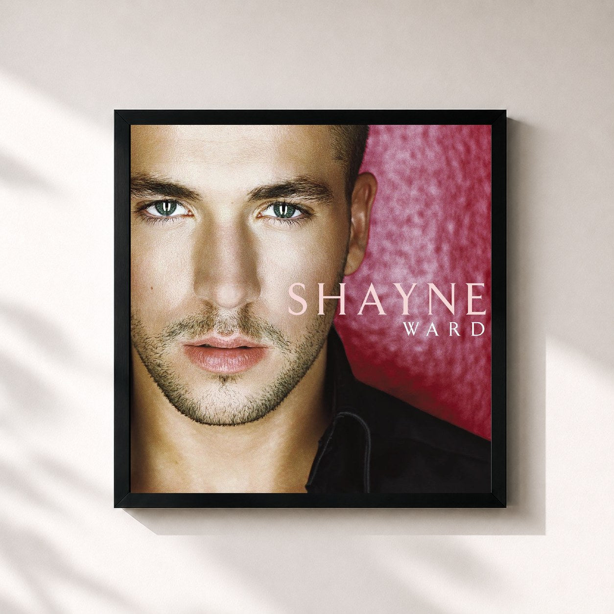 #noir Tableau carré de l'album Shayne Ward (Expanded Edition) de Shayne Ward, cadre noir 32x32 cm