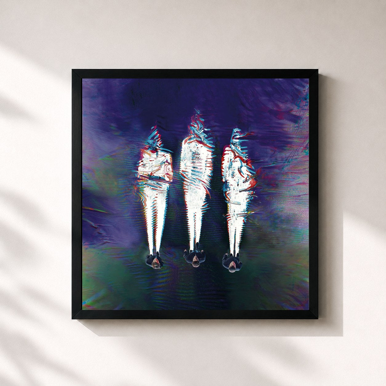 #noir Tableau carré de l'album III (2015 Edition) de Take That, cadre noir 32x32 cm