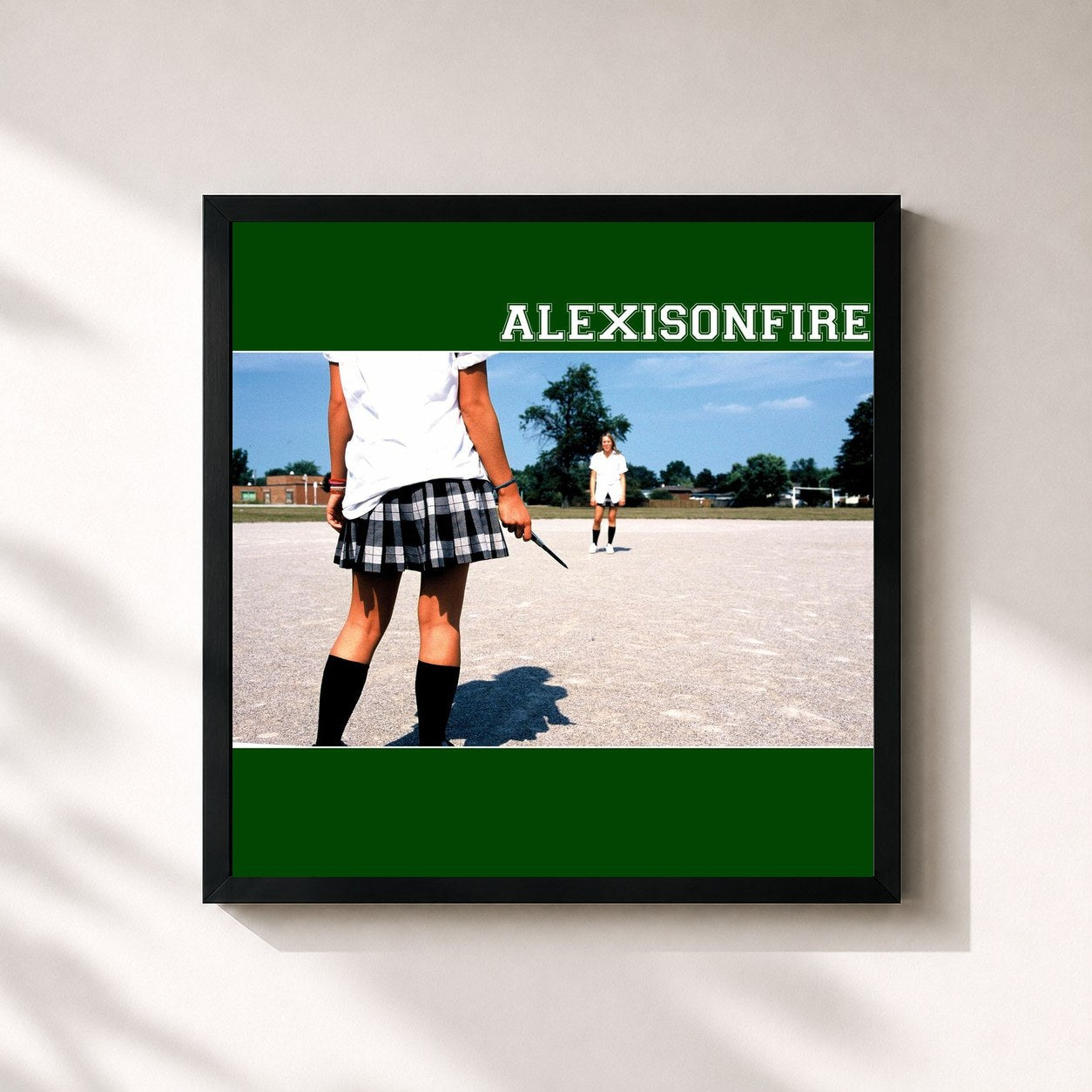 #noir Tableau carré de l'album Alexisonfire de Alexisonfire, cadre noir 32x32 cm