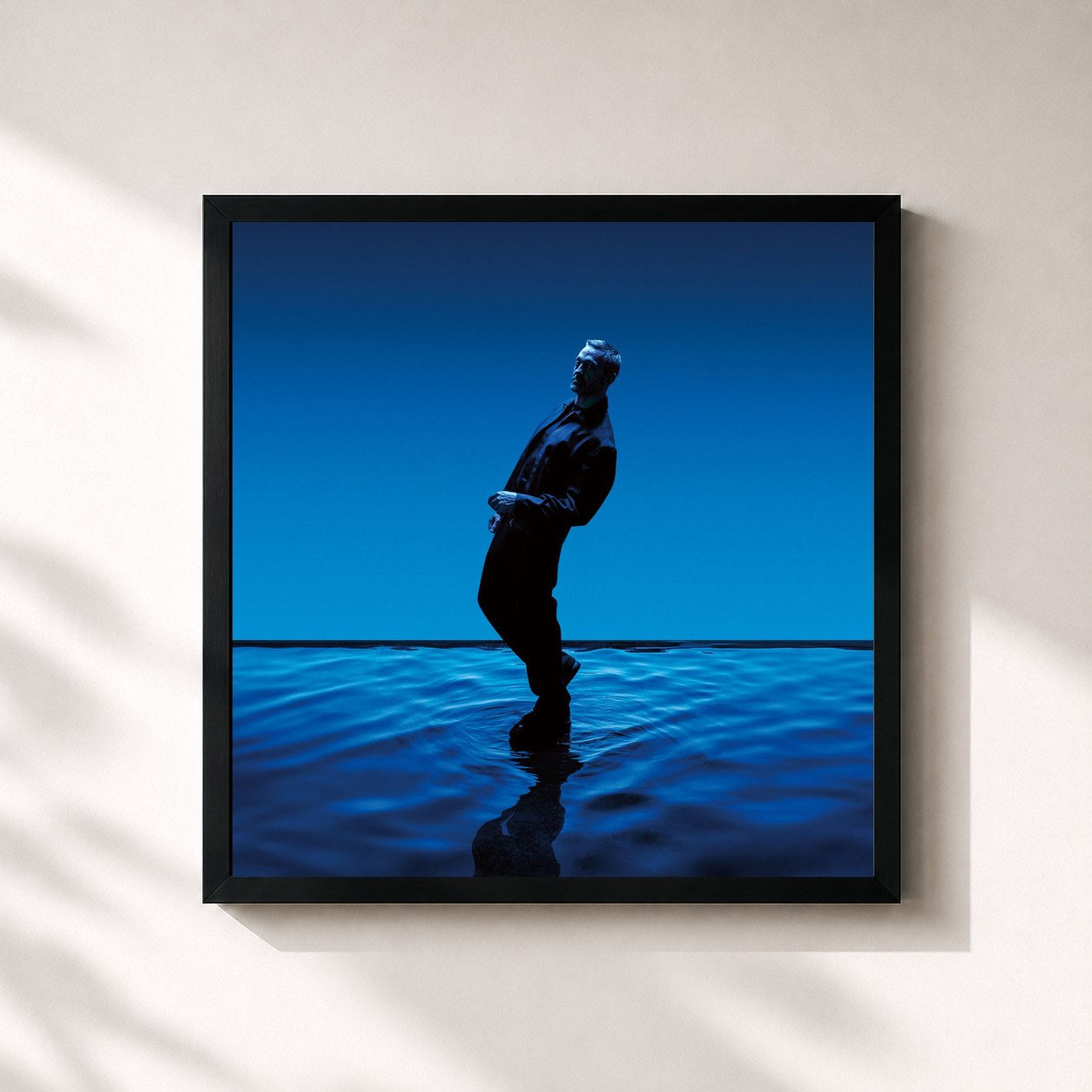 #noir Tableau carré de l'album Third Place de Fritz Kalkbrenner, cadre noir 32x32 cm
