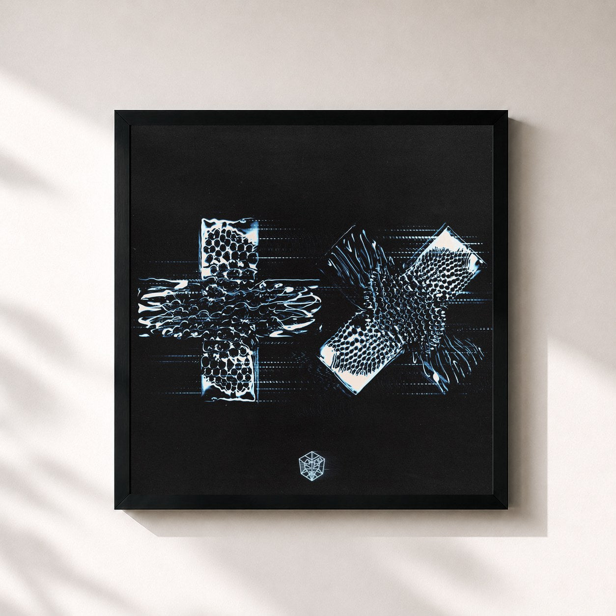 #noir Tableau carré de l'album Sentio de Martin Garrix, cadre noir 32x32 cm