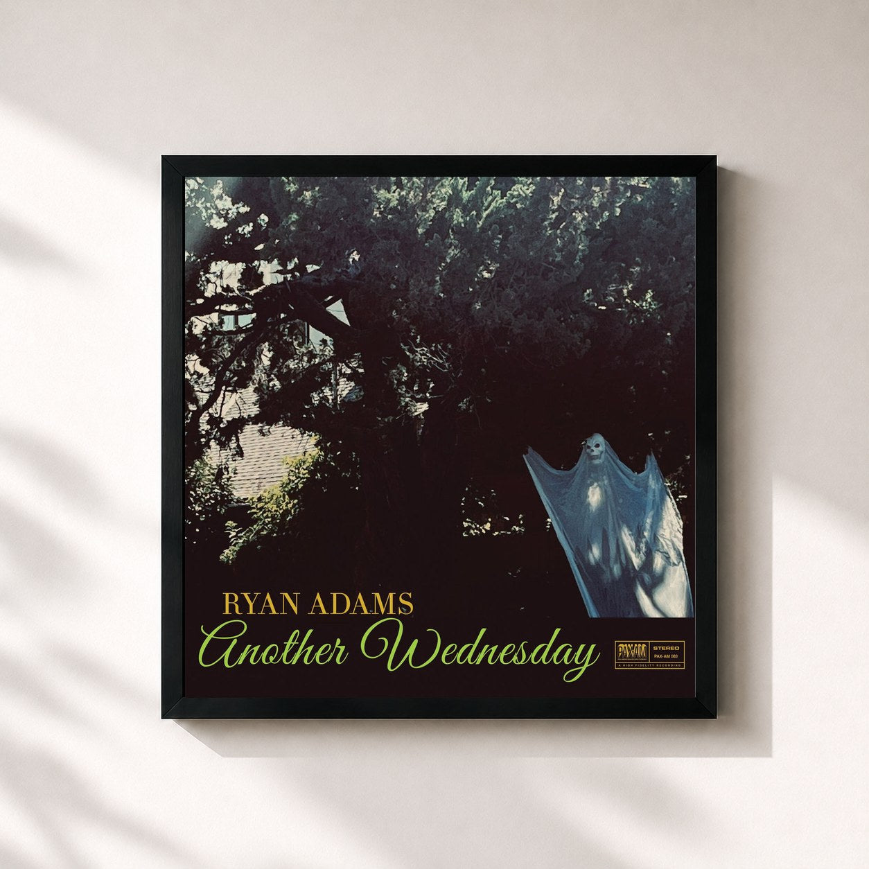 #noir Tableau carré de l'album Another Wednesday de Ryan Adams, cadre noir 32x32 cm