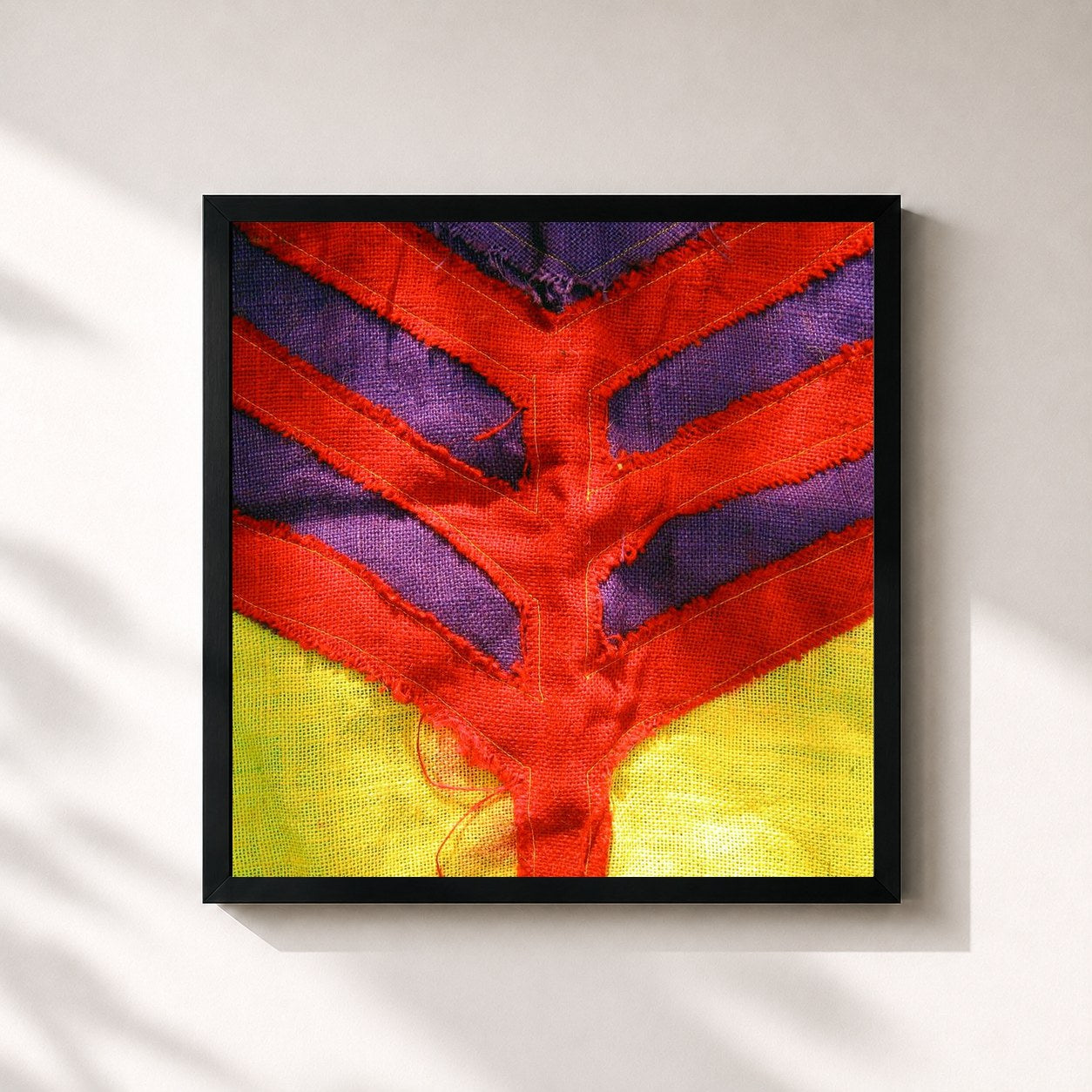 #noir Tableau carré de l'album Show Your Bones de Yeah Yeah Yeahs, cadre noir 32x32 cm