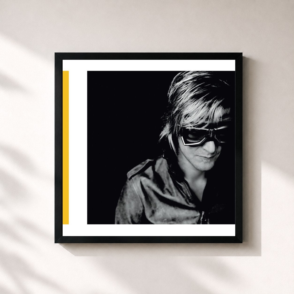#noir Tableau carré de l'album A Decade de Ozark Henry, cadre noir 32x32 cm