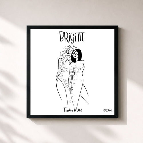 Brigitte · Toutes nues — Gerahmter Kunstdruck