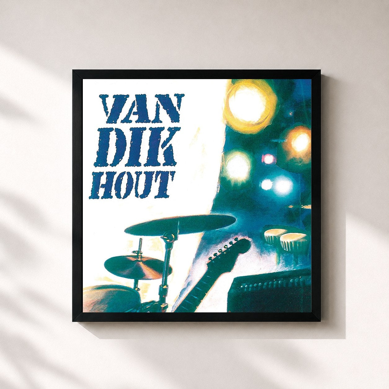 #noir Tableau carré de l'album Van Dik Hout de Van Dik Hout, cadre noir 32x32 cm