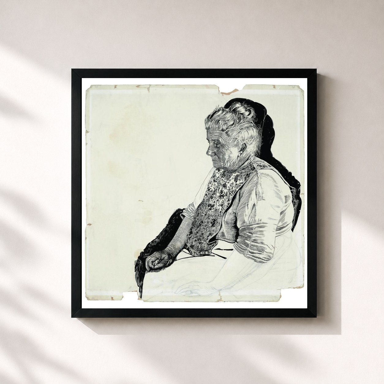 #noir Tableau carré de l'album Hand Over Your Loved Ones de Wheatus, cadre noir 32x32 cm