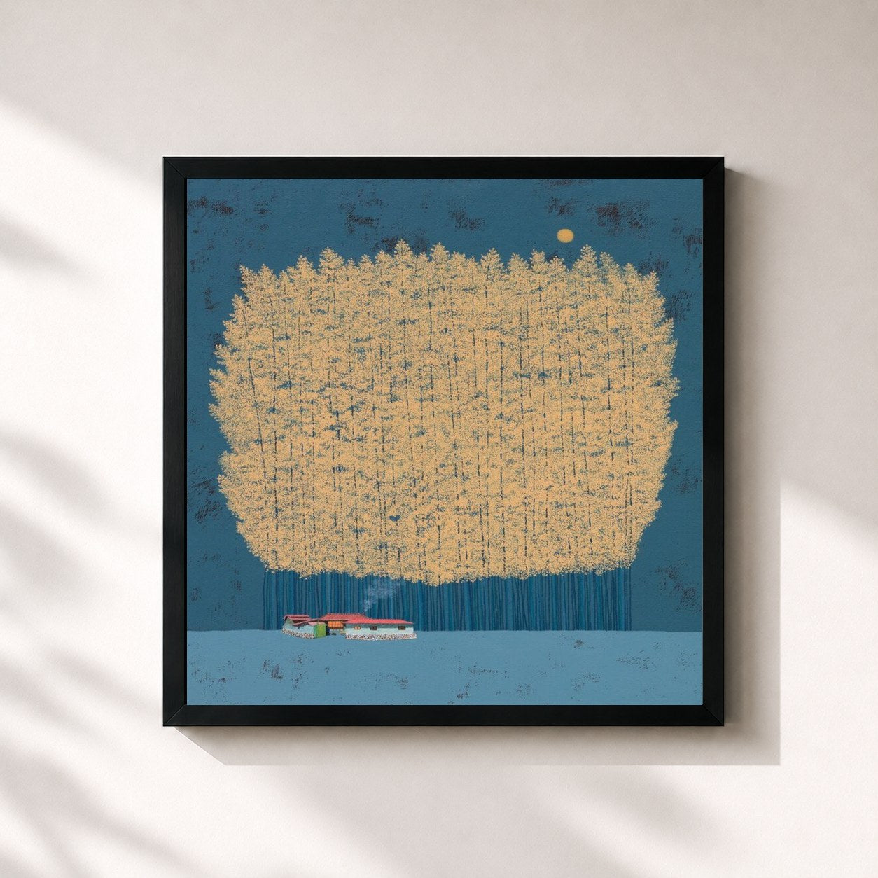 #noir Tableau carré de l'album NEO TYO de MadeinTYO, cadre noir 32x32 cm