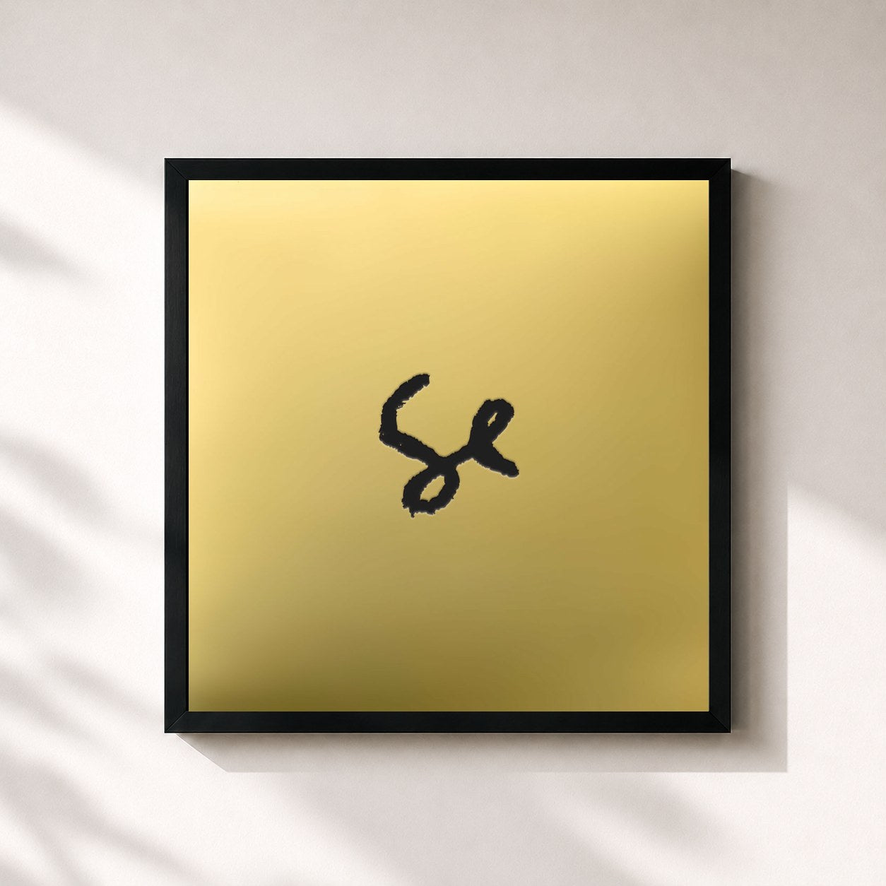 #noir Tableau carré de l'album Sylvan Esso (10 Year Anniversary Edition) de Sylvan Esso, cadre noir 32x32 cm