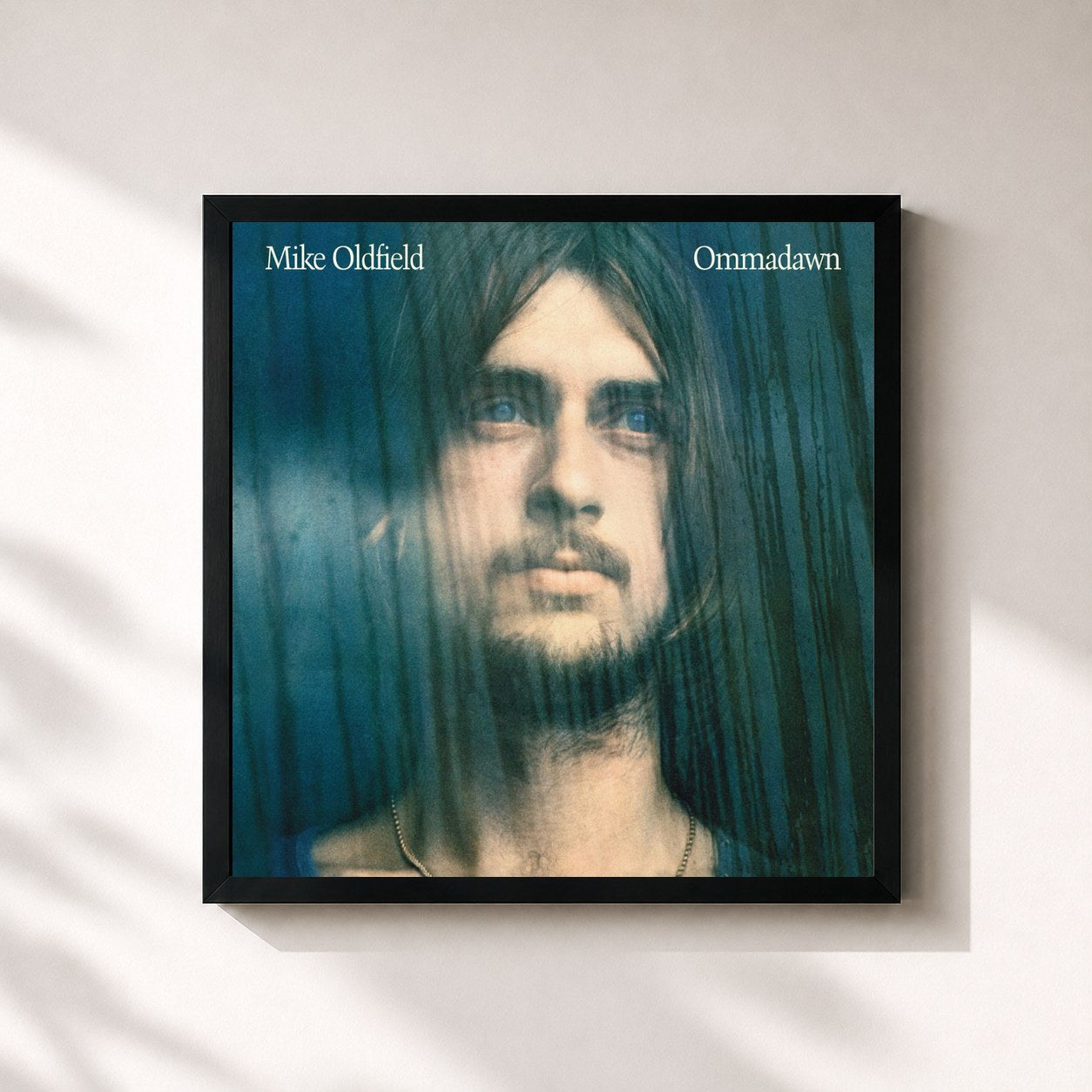 #noir Tableau carré de l'album Ommadawn (Deluxe Edition) de Mike Oldfield, cadre noir 32x32 cm
