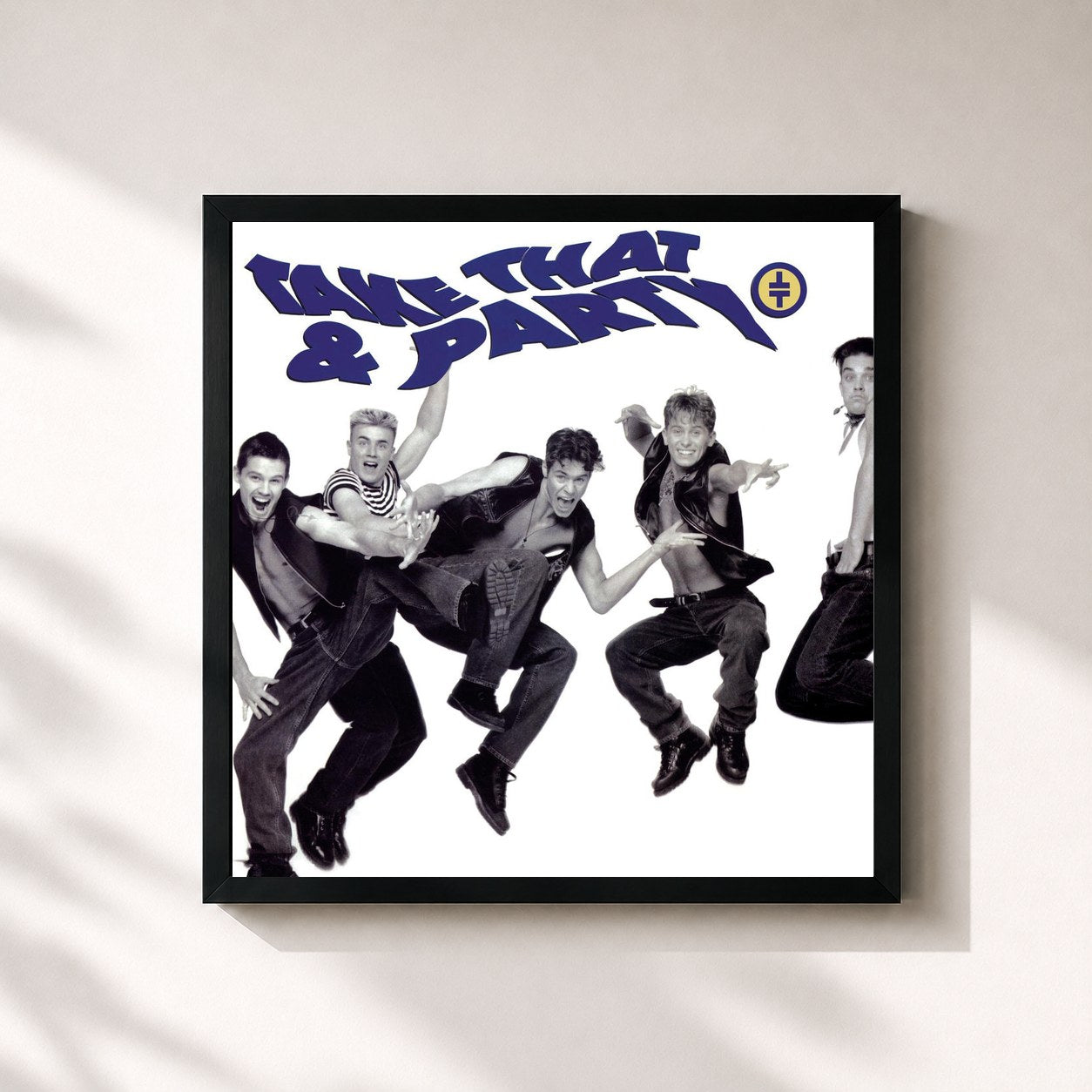 #noir Tableau carré de l'album Take That and Party (Expanded Edition) de Take That, cadre noir 32x32 cm