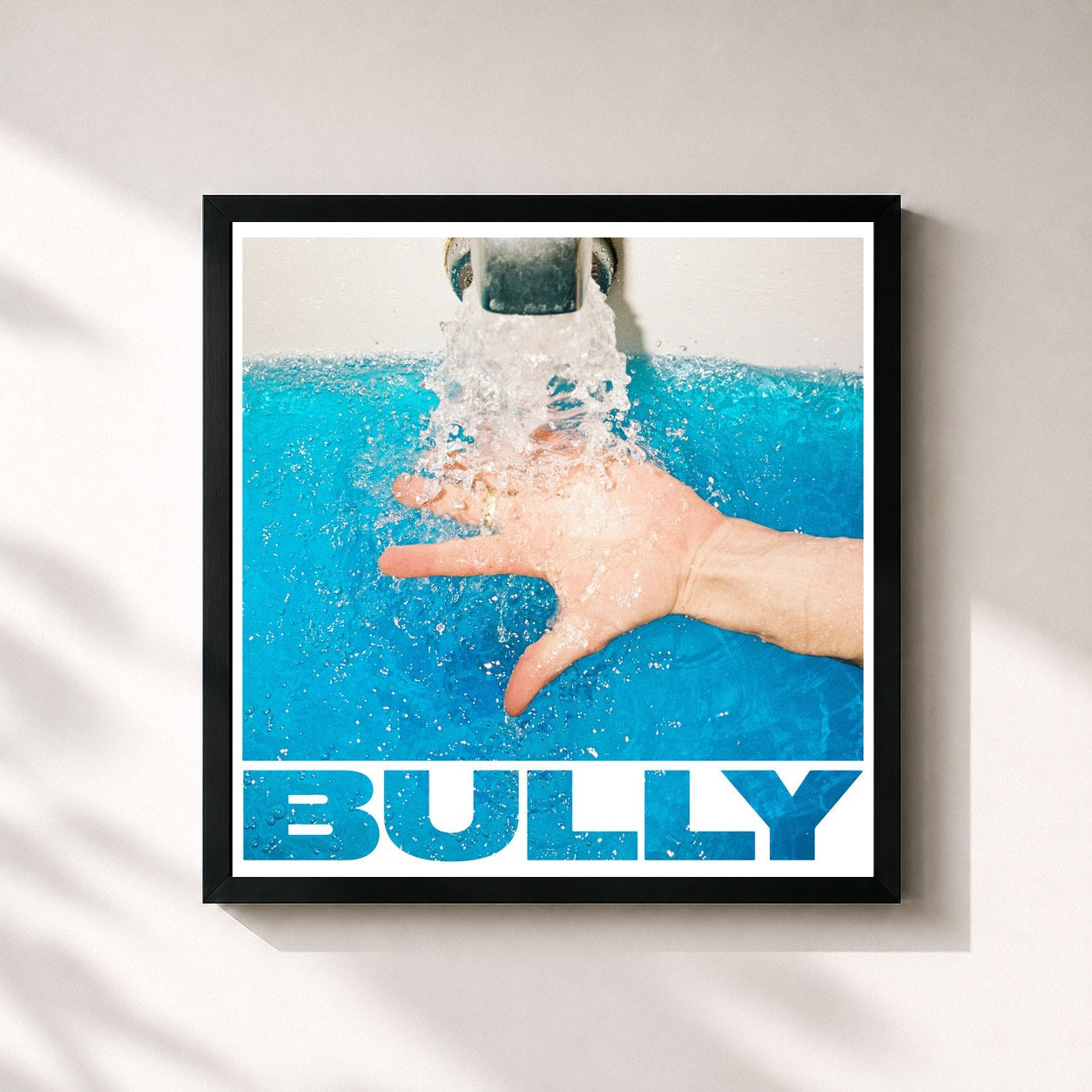 #noir Tableau carré de l'album SUGAREGG de Bully, cadre noir 32x32 cm