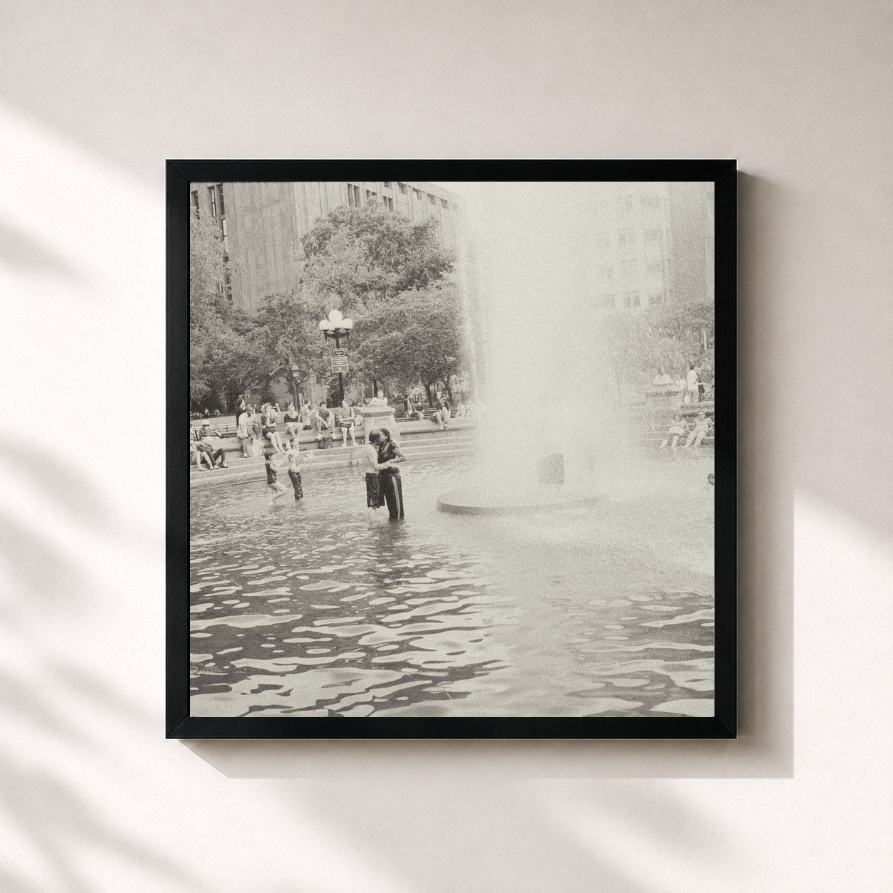 #noir Tableau carré de l'album We Will Always Be The Way We Were de Jack Savoretti, cadre noir 32x32 cm