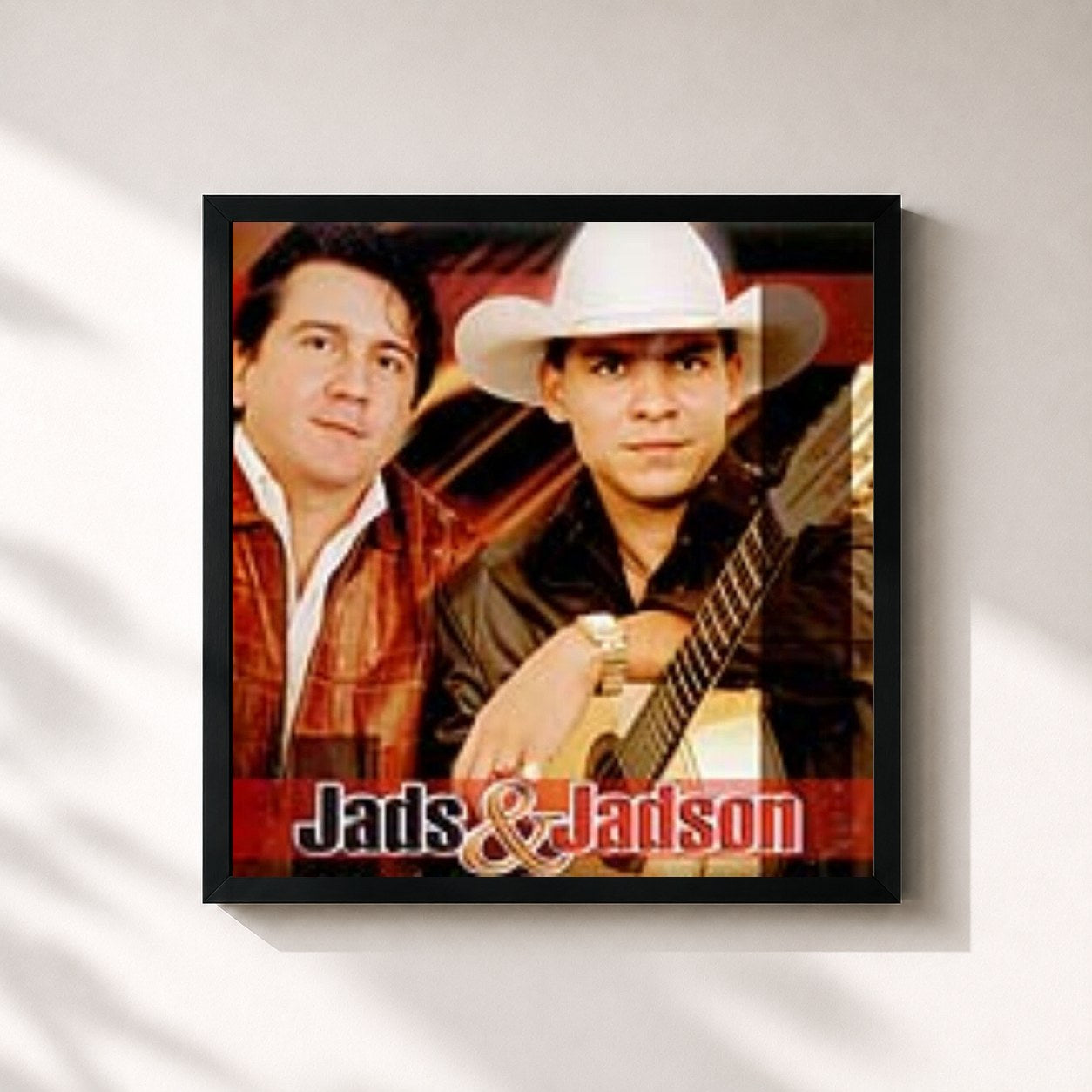 #noir Tableau carré de l'album Jads & Jadson - Vol. 3 de Jads & Jadson, cadre noir 32x32 cm