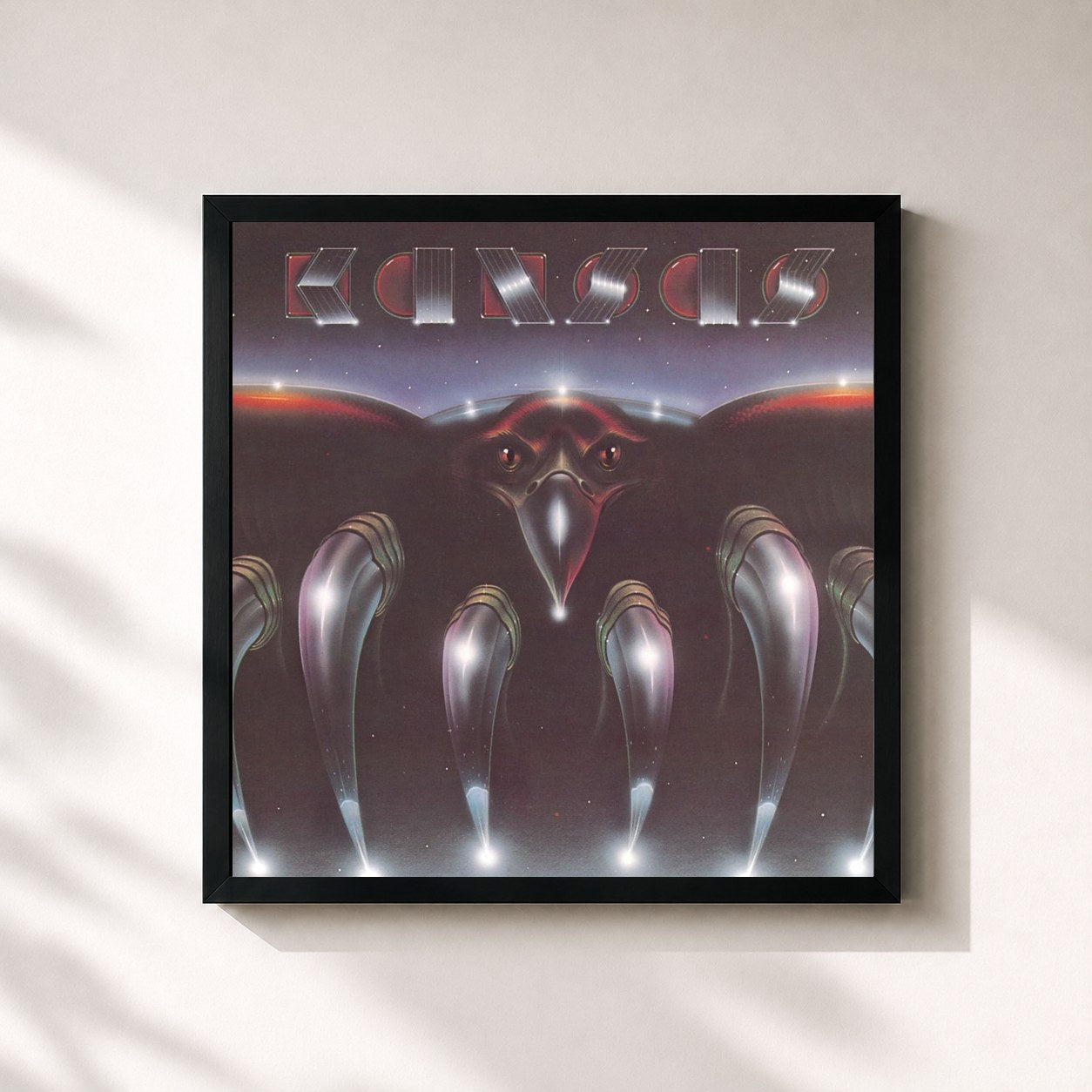 #noir Tableau carré de l'album Song For America (Expanded Edition) de Kansas, cadre noir 32x32 cm