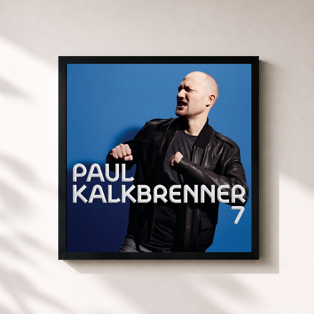 #noir Tableau carré de l'album 7 de Paul Kalkbrenner, cadre noir 32x32 cm