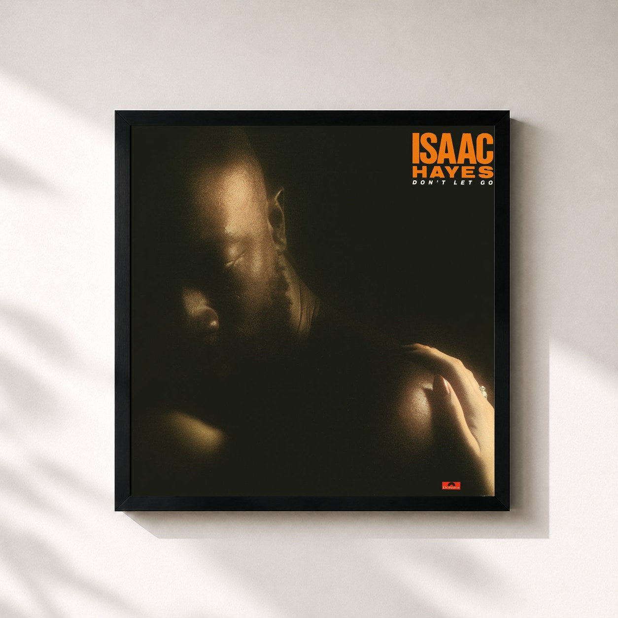 #noir Tableau carré de l'album Don't Let Go (Expanded Edition) de Isaac Hayes, cadre noir 32x32 cm