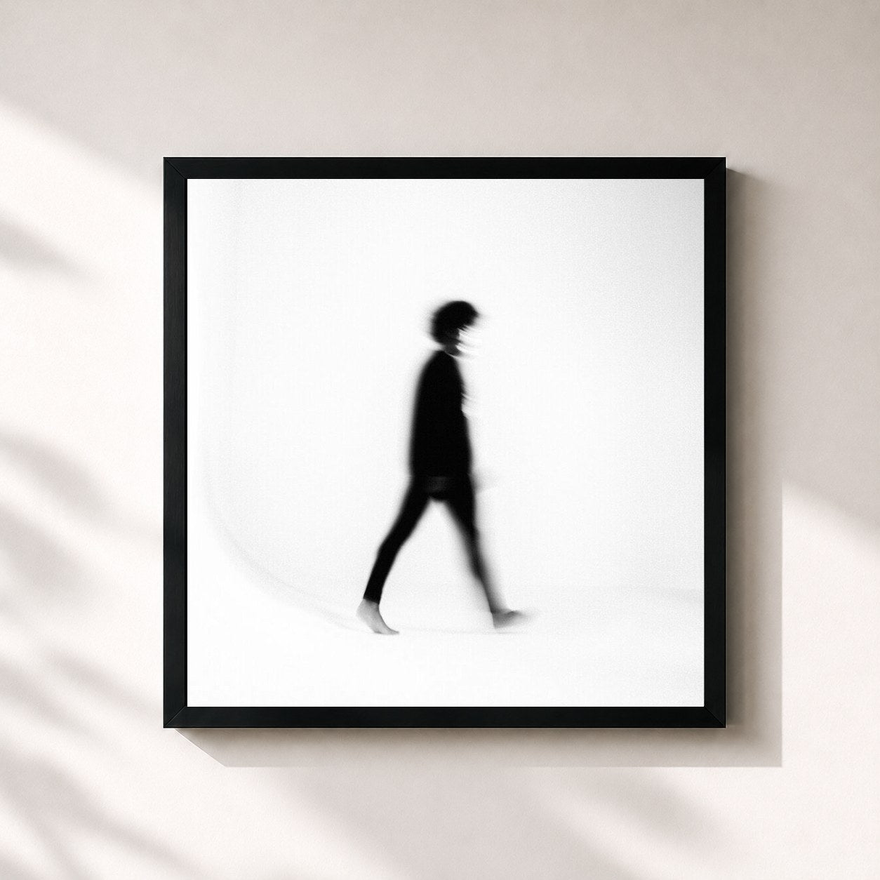 #noir Tableau carré de l'album Sobre Viver de Criolo, cadre noir 32x32 cm