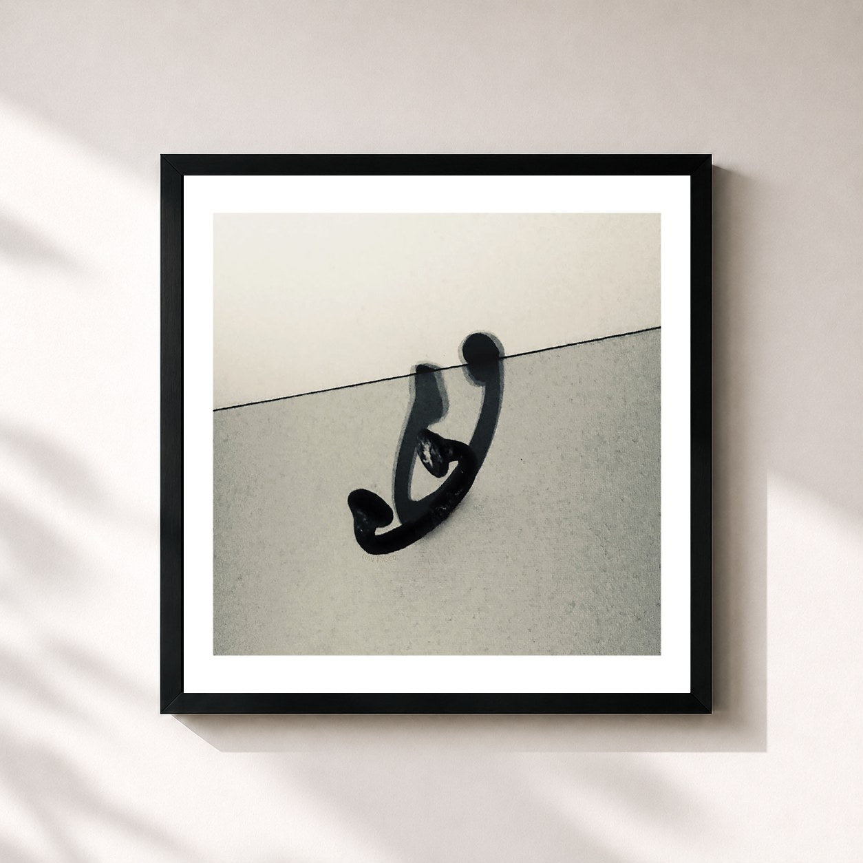 #noir Tableau carré de l'album DROGAS WAVE de Lupe Fiasco, cadre noir 32x32 cm