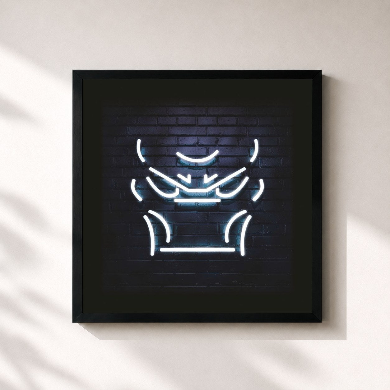 #noir Tableau carré de l'album futureshit de Lance Butters, cadre noir 32x32 cm