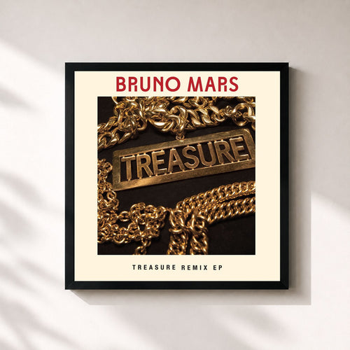 Bruno Mars · Treasure Remix EP — Gerahmter Kunstdruck