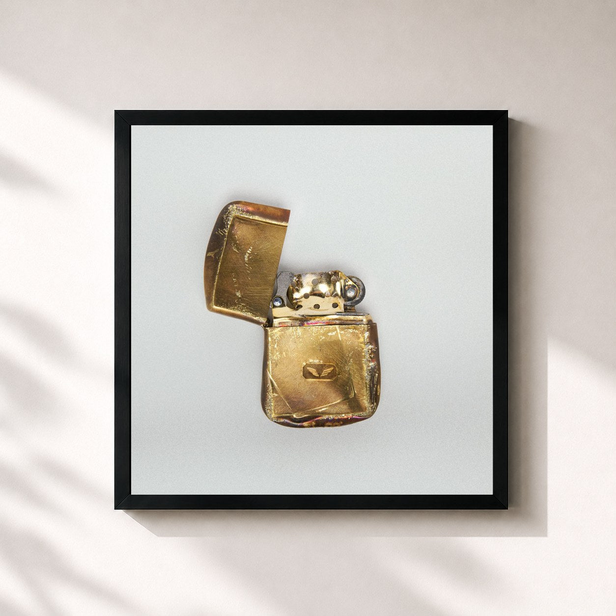 #noir Tableau carré de l'album Prizefighter (Extended Edition) de Mumford & Sons, cadre noir 32x32 cm