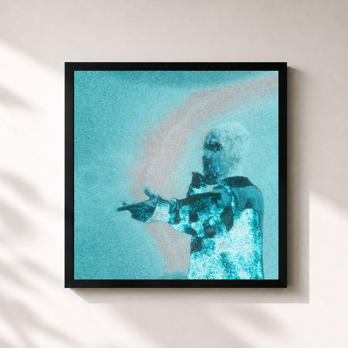 #noir Zonia-553 by 55ASKY as a square framed art print, black 32x32 cm frame