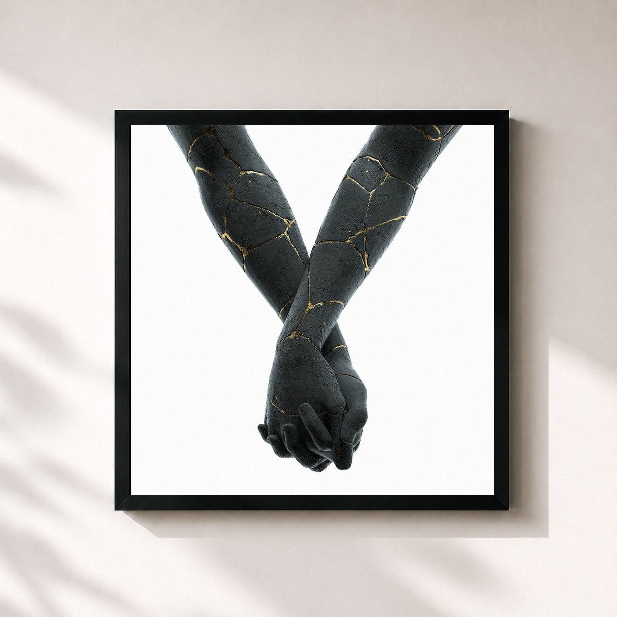 #noir Tableau carré de l'album Finding God Before God Finds Me de Bad Omens, cadre noir 32x32 cm
