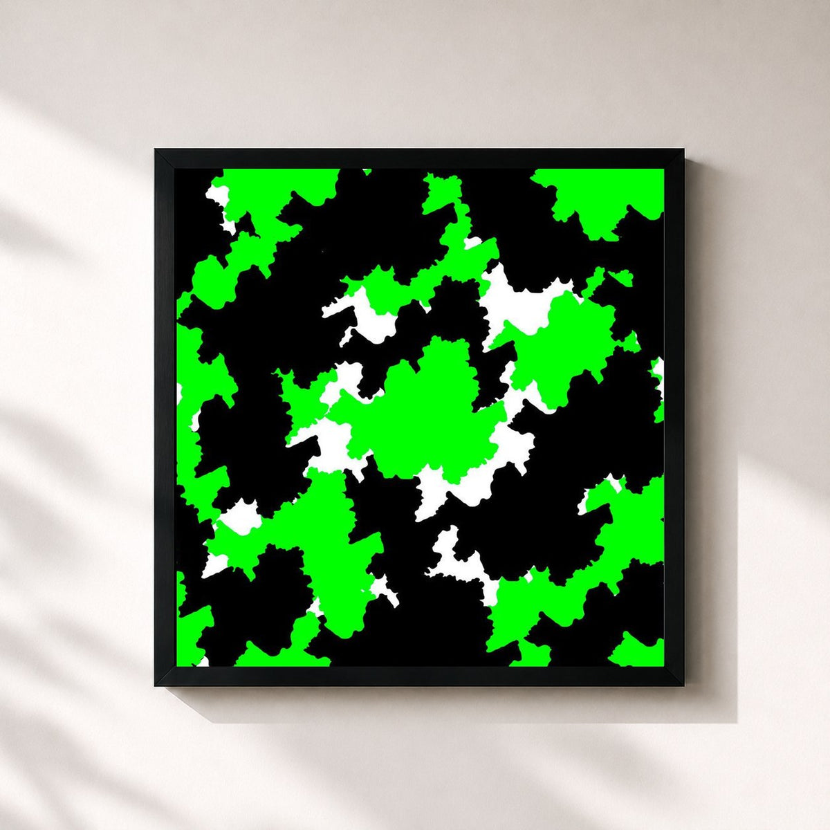 #noir Tableau carré de l'album BLINGY - The 7th Album de NCT 127, cadre noir 32x32 cm