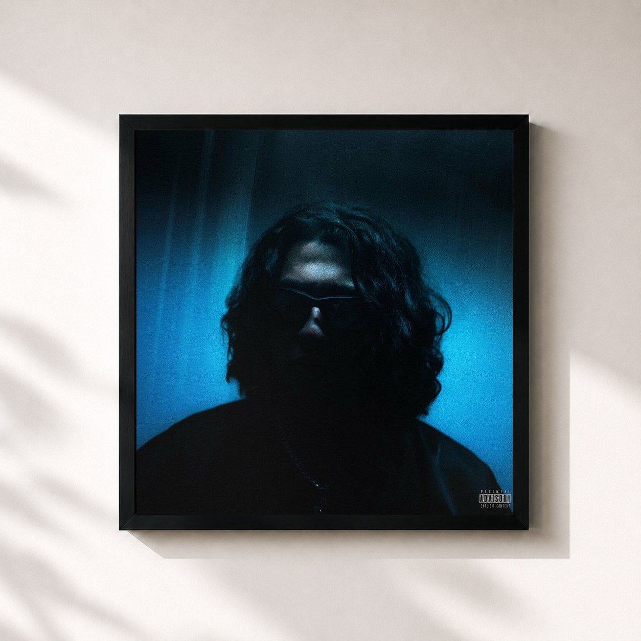 #noir Tableau carré de l'album Dreams 2 Reality de Realestk, cadre noir 32x32 cm
