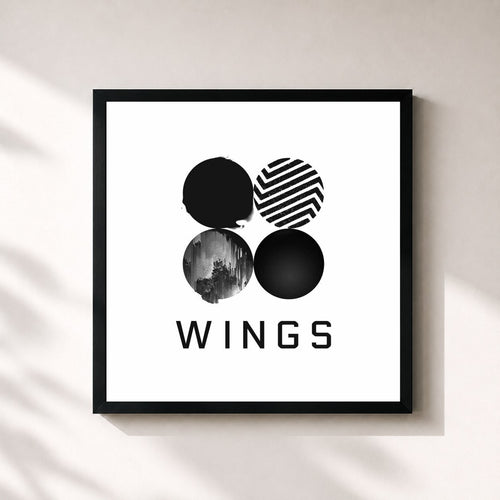 BTS · Wings — Affiche encadrée