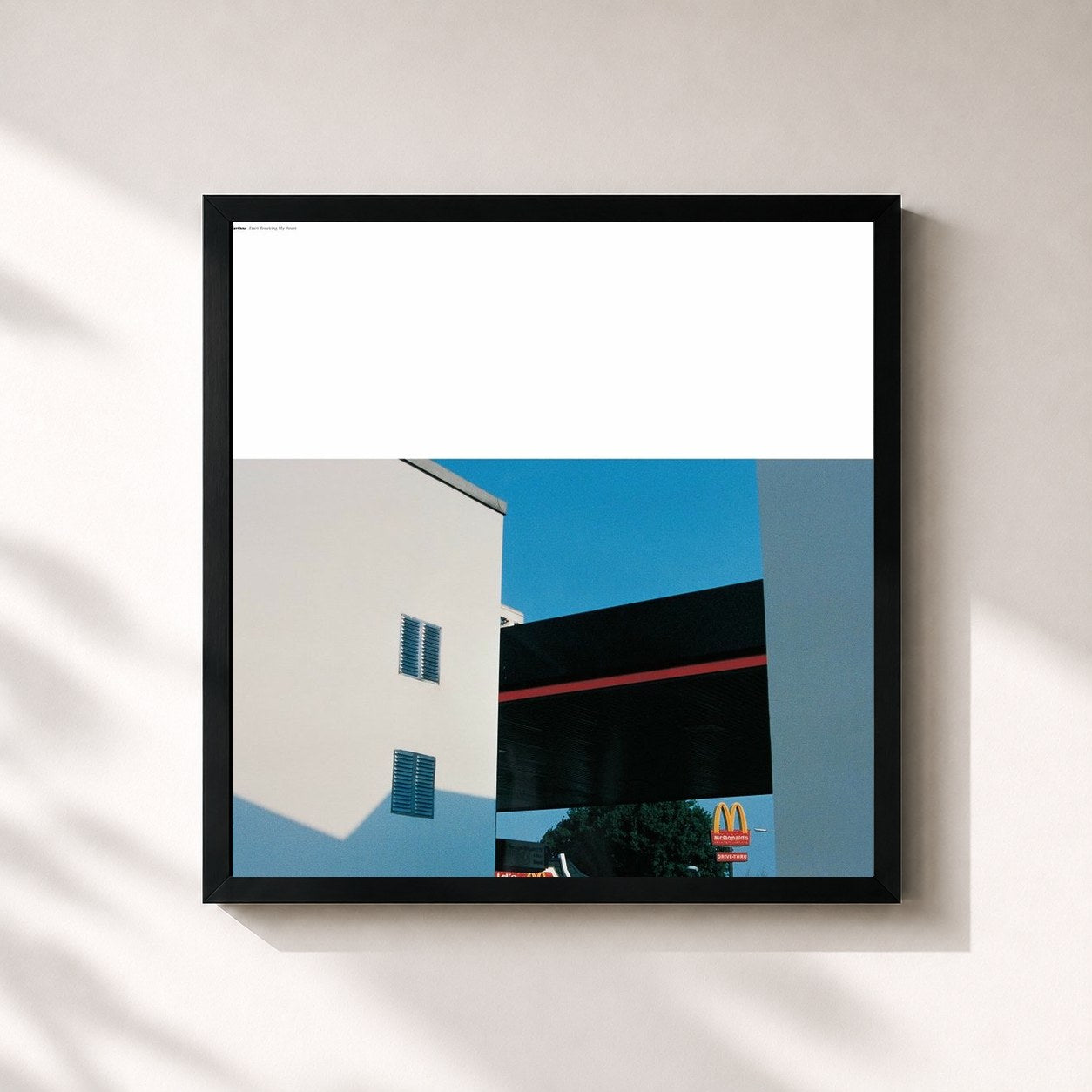 #noir Tableau carré de l'album Start Breaking My Heart (Special Edition) de Caribou, cadre noir 32x32 cm
